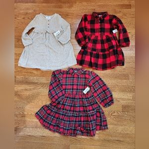 Brand New Old Navy 5T Long Sleeve Dresses w/ Tags